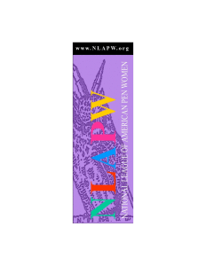 NLAPW bookmark front center