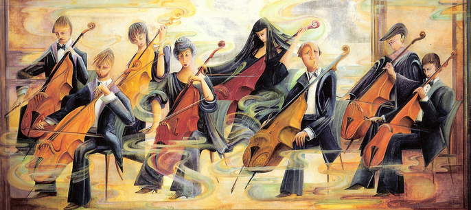 Art of the Week: The Violin-Cello Players – National League of