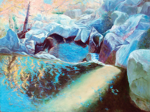“Chinese Garden,” oil by Catherine Moreno