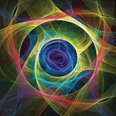 "My Mind Wanders," fractal art by Diana de Avila