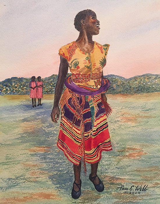 Featured Art: Dancing Girl in Africa