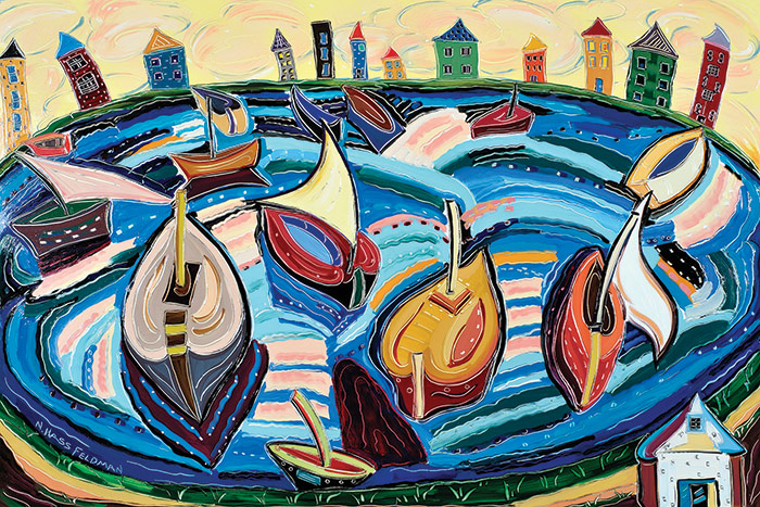 Oil painting by Nan Hass Feldman