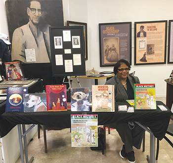 Barbara Freeman at book event