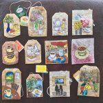 Painted tea bags
