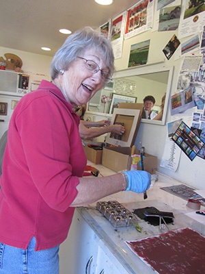 artist in studio