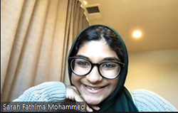young woman smiling