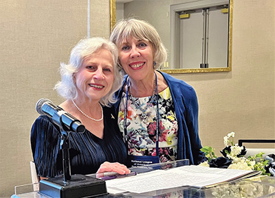 Sheila Byrnes (right) and Evelyn Wofford 