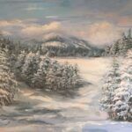 Clouds and Snow Mountain in Killington