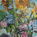 Carol Mangano_ Sunflowers and Blueberries