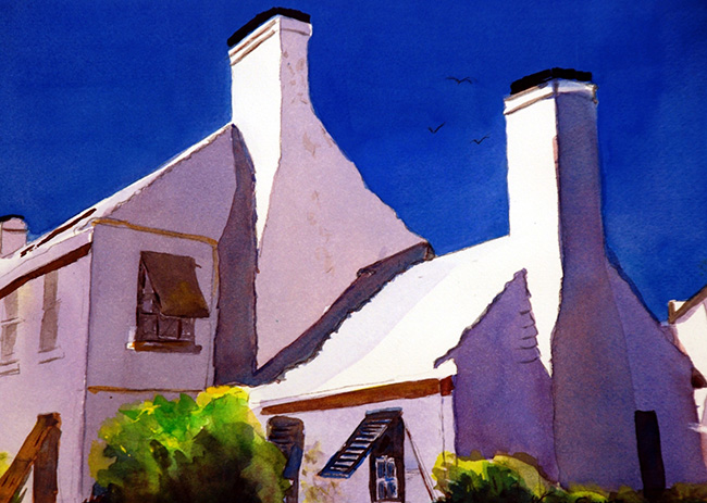 Featured Art: Bermuda Rooftops