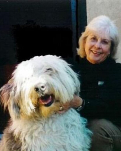 Sandra with her dog