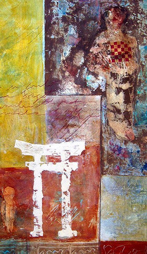 Colorful abstract painting