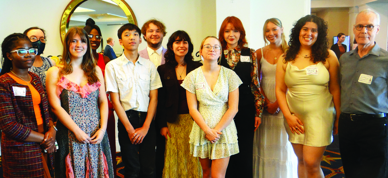 Sarasota Branch “Launching Leaders in the Arts” competition winners with teachers