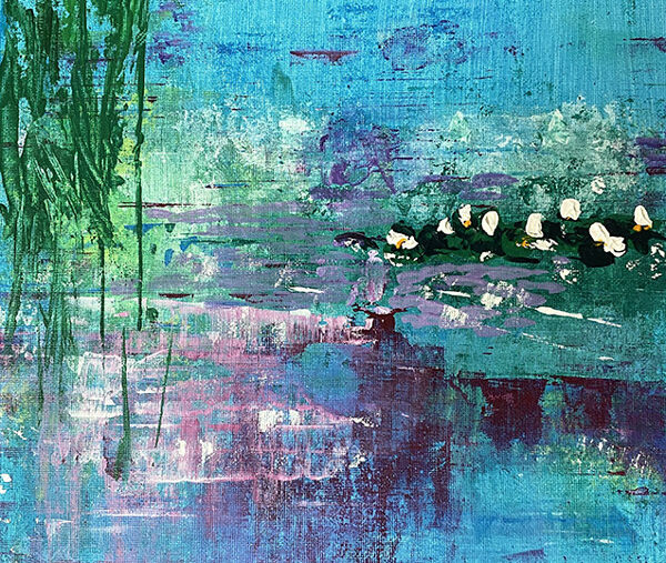Featured Art: Abstract Lily Pond