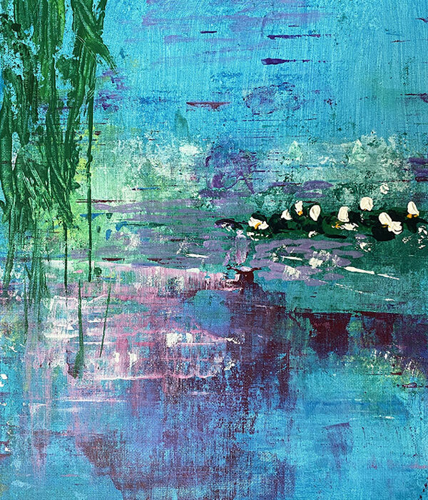 Featured Art: Abstract Lily Pond