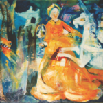 “The Princess and the Unicorn” (23x18), oil by Patricia Daly-Lipe