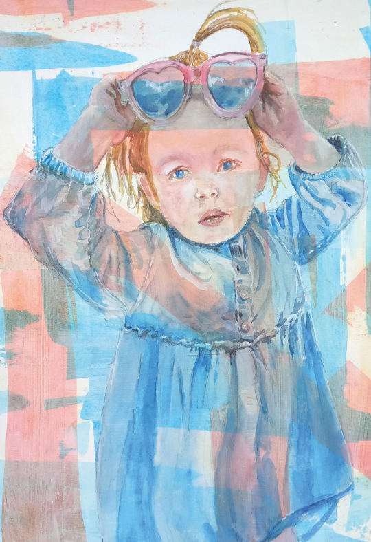 Sue Murphy Painting Birthday Girl