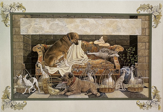 Featured Art: Six Geese A’Laying