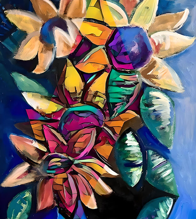 Featured Art: Same Root, Different Blooms 